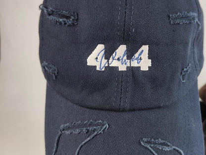 "444" Distressed Hat
